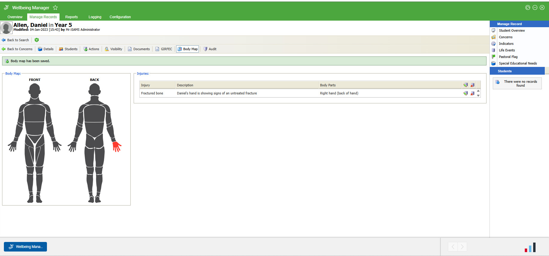 iSAMS launches Body Map feature to strengthen student safeguarding in schools 2 BodyMapWM